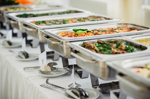 food catered at an event